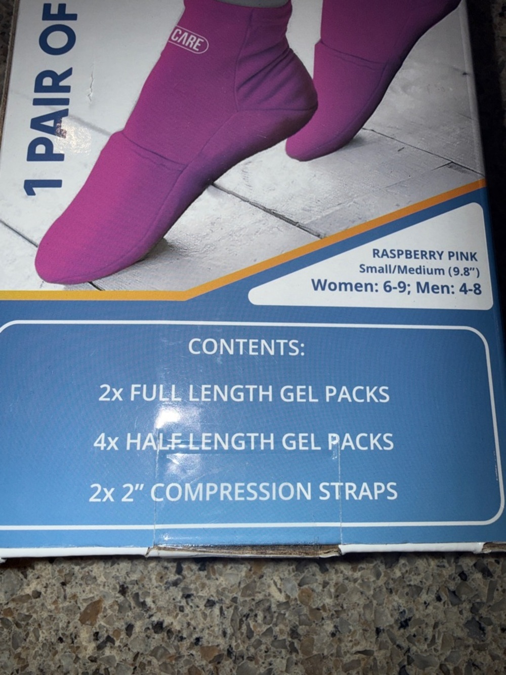 Cold Therapy Socks - plantar fasciitis, surgery, swollen feet, foot pain-New - Picture 6 of 6